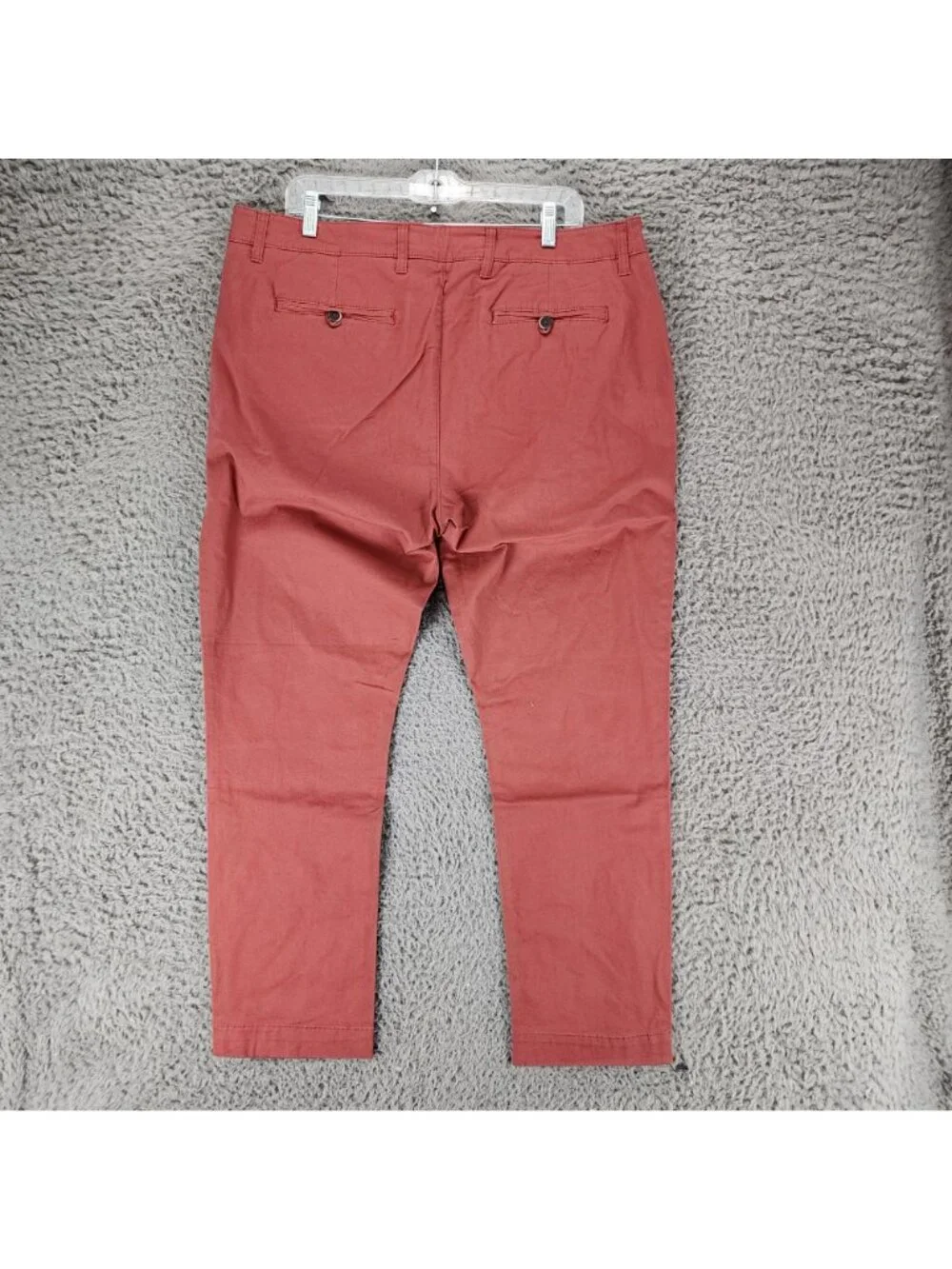 Tailor Vintage Pants Mens 38x30 Red Stretch High Rise Slim Fit *NWT*